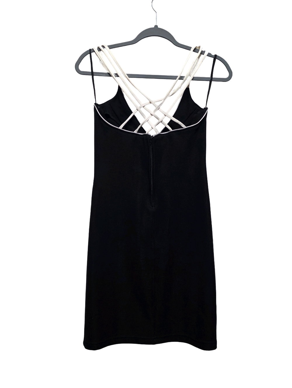 HUGO BUSCATTI Vintage Black & White Cocktail Dress, Size 8 - Picture 2 of 5